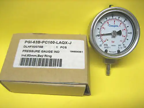 Swagelok -- Vaccum Pressure Gauge Indicator Pgi-63B-Pc100-Laqx-J