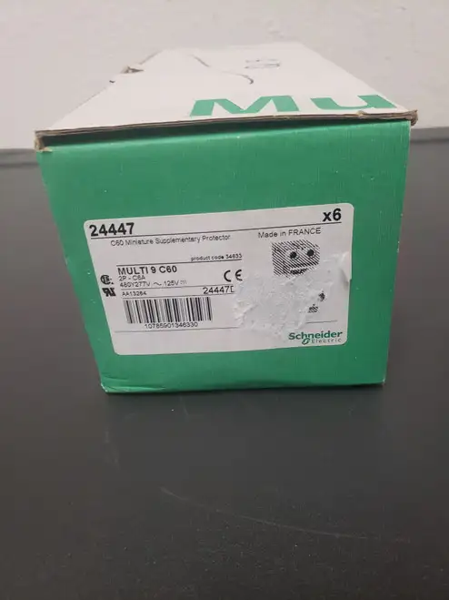 Schneider Electric Circuit Breaker -- Multi 9 C60 2P-C6A