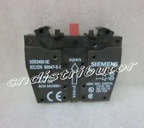 Siemens Kontaktblock 3Sb3400-0E ( 3Sb34000E ) 10 pro Los