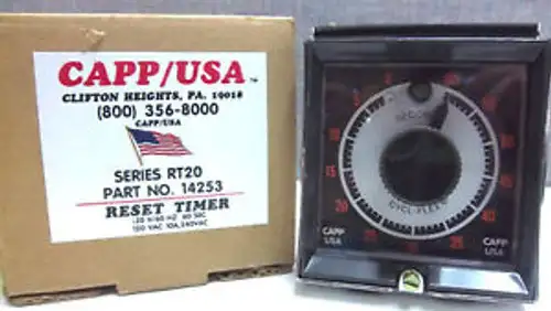 Capp/Usa 14253 Series Rt20 Reset Timer 14253Rt20