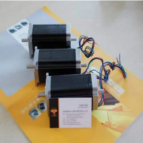 Us3Pcs Nema 23 Dual Shaft Stepper Motor 425 Oz.In 3N.M 3A 4 Leads Cnc