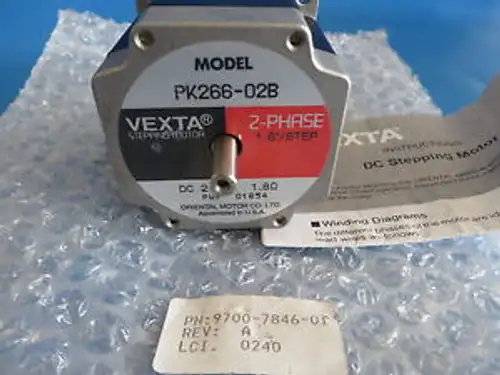 Asyst 9700-7846-01 / Oriental Motors Vexta Pk266-02B Stepper Motor 1.8 ¬î¬¨ ¬ñ¬ë Step