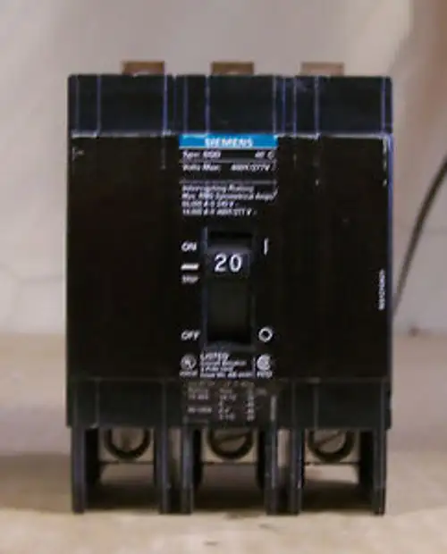 Bqd320 - Brand Ite/Siemens 3 Pole 20 Amp 480V