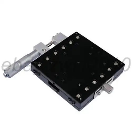 X-Axis 90X90Mm Manual Linear Stage Cross Roller Bearing Low Cost X90-L