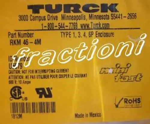 Turck Cordset Rkm 46-4M ( Rkm464M )