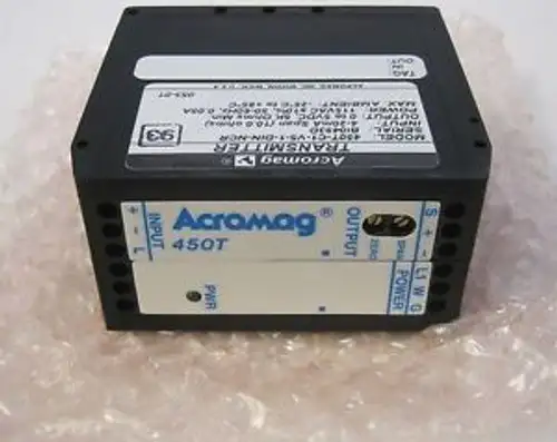 Acromag 115Vac Flat Pack Isolated Transmitter 450T-C1-V5-1-Din-Ncr