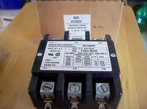 Arrow Hart-Acc730U20-75Amp Contactor-3 Poles 120V Coil Model 96 2B
