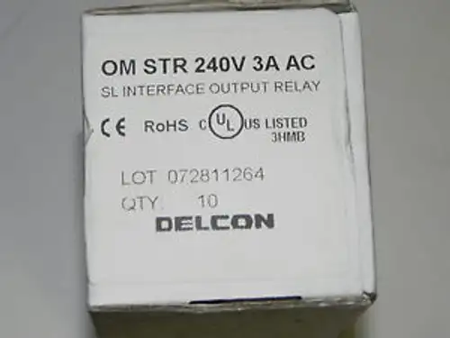 Lot Of 8 Delcon A413188 Sl Interface Output Relays Om Str 240V 3A Ac Metso
