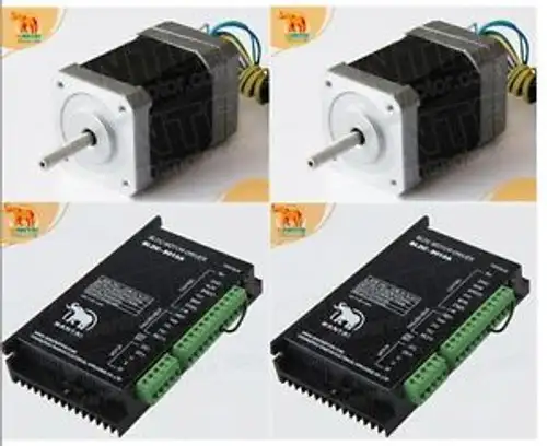 2Axis 3D Cnc Nema 17 Brushless Dc Motor 4000Rpm 24Vdc 53W 3Phs & Driver 80Vdc
