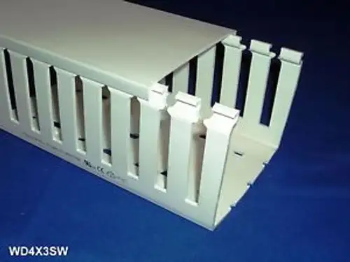 8 Sets Of 4X3X2M White Wiring Ducts And Covers - Ul/Ce Listed