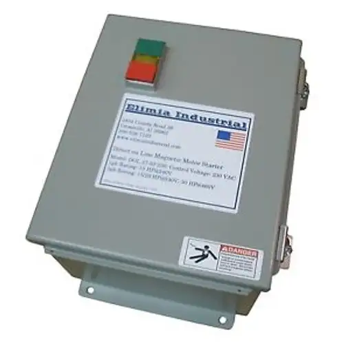 Elimia Dol Heavy Duty Motor Starter 10 Hp 240V 28-36A Hinged Steel Enclosure