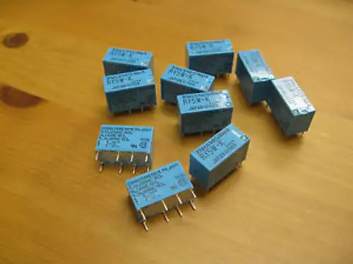 100Pcs Takamisawa 5V Relay Dpdt Miniature Ry5W-K Japan