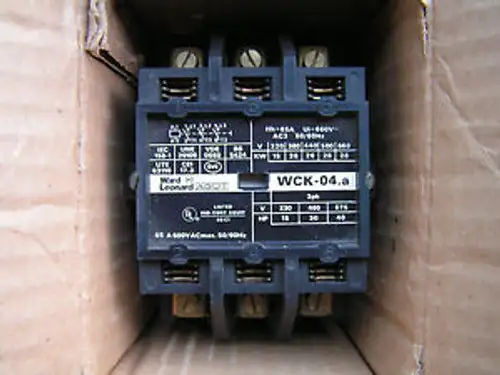 Ward Leonard Agui Wck-04.A-11 Magnetic Contactor Rated 30Hp 460V W/120V Coil