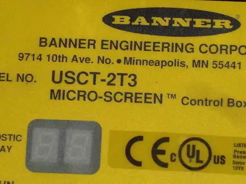 Banner Micro-Screen Control Usct-2T3