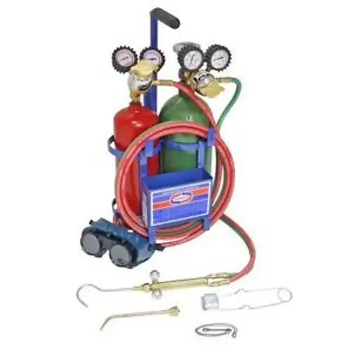 Uniweld K22C-T Cap N Hook Braze And Weld Outfit With 500S Metal Carrying Stand A