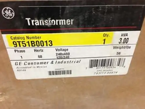 9T51B0013 Ge Transformador Oem