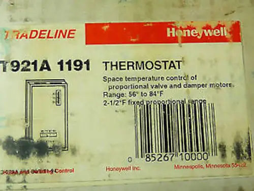 Honeywell Thermostat Wall Mount 56-84F T921A 1191