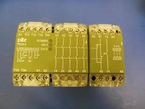 Pilz Pn0Z3 24Vdc 5S10 Safety Relay 24Vdc Coil 4.5W Ac15: 230V 5A Dc13: 24V 7A
