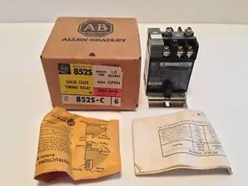 New Allen-Bradley Solid State Timing Relay 852S-C 852Sc Series G