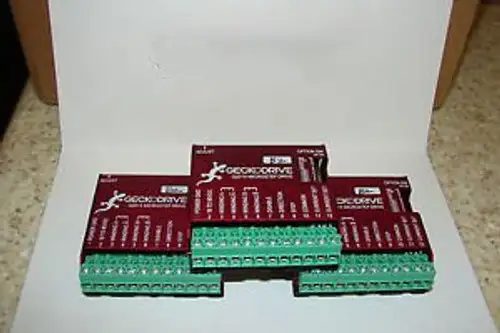 Three Cnc Gecko G-201X Stepper Motor Drivers With Extras G-201