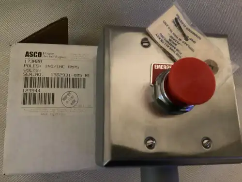Asco 173A20 Surface Mounted Emergency Stop Station