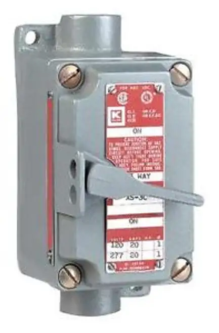 Killark Xsx-42 Motor Starter Toggle 20A 1/2In Hubs 2P
