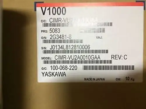 Yaskawa V1000 Vfd Cimr-Vu2A0010Gaanew