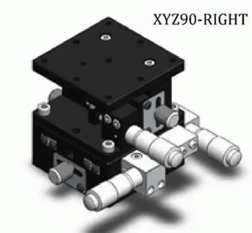 3 Axis Xyz Precision Linear Stage Cross Roller Bearing 90Mm X 90Mm Right #U1-6R