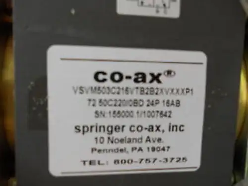 Coax Vsvm503C216Vtb2B2Xvxxxp1 Valve