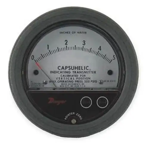 Dwyer Instruments 631B-2 Pressure Gage/Transmitter 0 To 2 In Wc