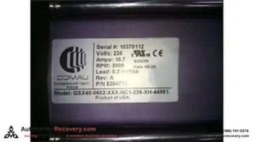 Exlar Gsx40-0602-Xxx-Nc1-238-Xh-44981 Linear Actuator Gsx Series