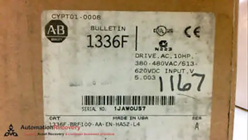 Allen Bradley 1336F-Brf100-Aa-En-Has2-L4 Series A