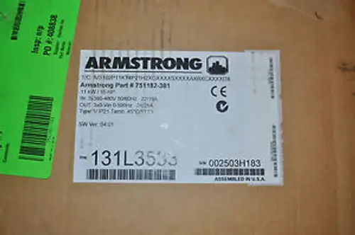AC DRIVE 15 HP-NEW ARMSTRONG IVS102P11KT4 751182-381 INTELLIGENT 15 HP