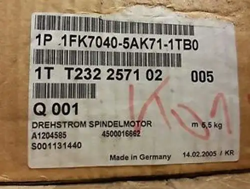 Siemens Servo Motor 1FK7 1FK7040-5AK71-1TB0