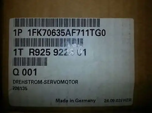 Siemens Servo Motor 1FK7 1FK7063-5AF71-1TG0