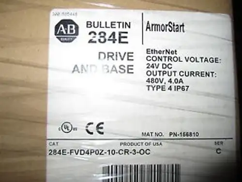 New Allen Bradley 284D-Fvd1P4Z-10-Crw-Db1 Armorstart Motor Controller 1.4Amp