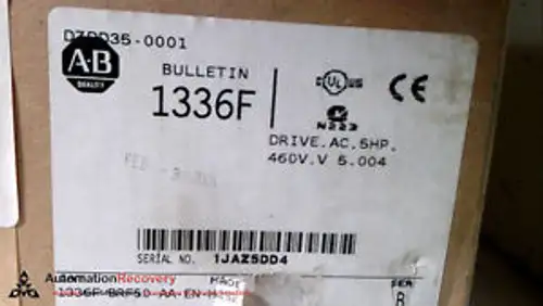 Allen Bradley 1336F-Brf50-Aa-En-Hcs2-L8E Series B Ac Drive