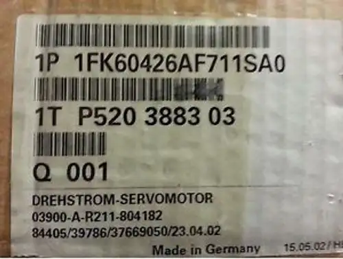 Siemens Servo Motor 1FK6 1FK6042-6AF71-1SA0