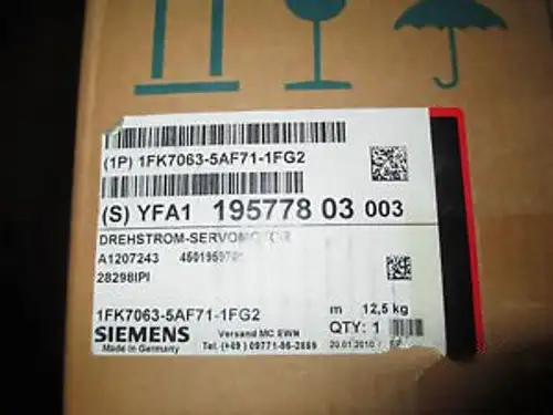 SIEMENS SERVO MOTOR p/n 1FK7063-5AF71-1FG2