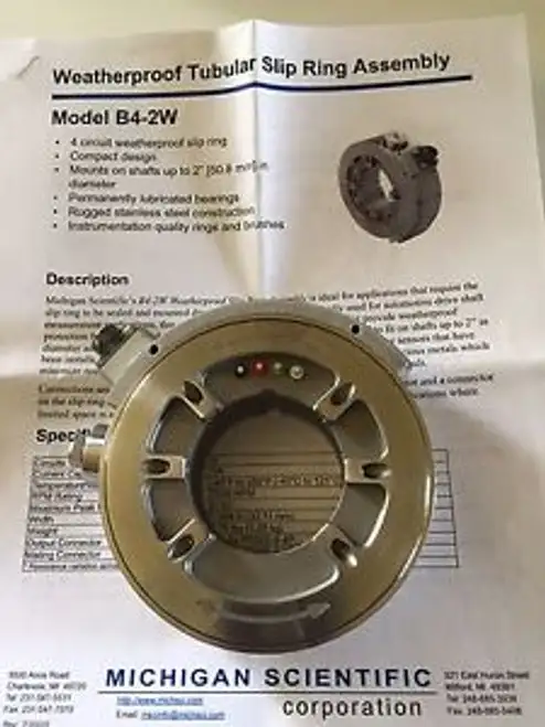Michigan Scientific B4-2W Weatherproof slip ring