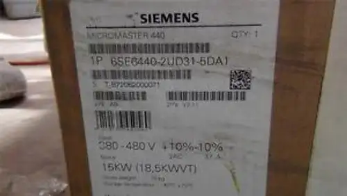 Siemens Micromaster 440 6SE6440-2UD31-5DA1 - in - Never Installed