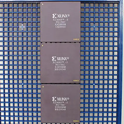 Three (3) Xilinx XC4005-5 PG156C Chips XC40055