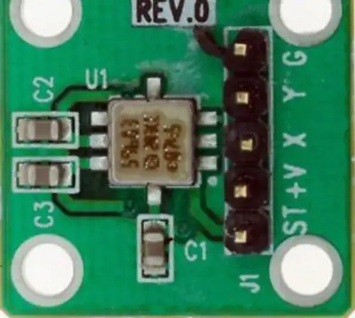 ADXL204 Evaluation Board Precision ¬±1.7 g Dual Axis Accelerometer EVAL 1