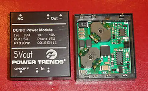 10 ~ POWERTRENDS# PT3104A 5V 15W 24VIN DC/DC HORZ POWER TRENDS