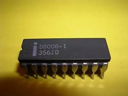 Intel D8008-1 (C8008-1) 8-Bit Microprocessor (CPU) - Extremely Rare Variety
