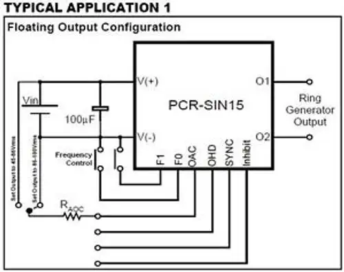 Converter Pcr-Sin15V48F00 Ring Generator 48Vdc Out 2.5 Sq Quanitity-1