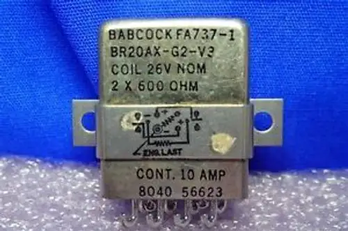 Babcock Br20Ax-G2-V3 Relay Old Stock Nos Un