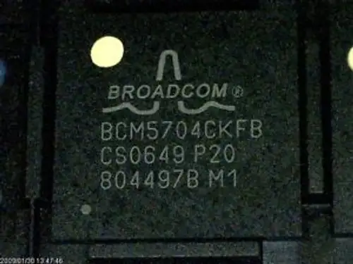 Ethernet Ctlr Single Chip 10Mbps/100Mbps/1000Mbps 300-Pin Hbga Bcm5704Ckfb 5704