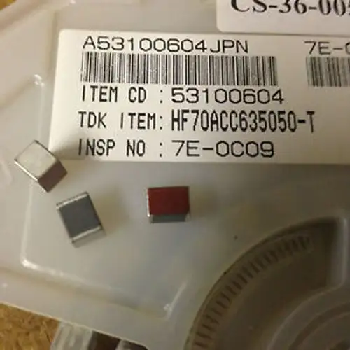 1 Lot (2300Pc) Tdk 500Ohm 25% Ferrite Beads #Hf70Acc63505D