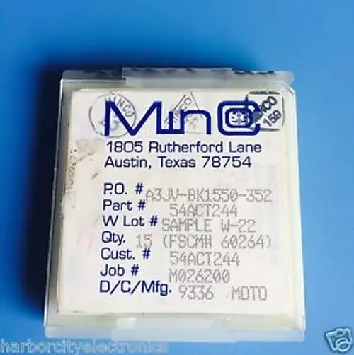 54Act244 Motorola Ic Wafer Die Package 15/Units
